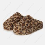 Custom Men’s Winter Loafer Scuff Platform Fuzzy Fluffy Faux Curly Shearling Fur Mule Slippers Factory