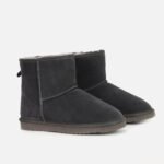 Tailored cow suede snow boots with plush shearling lining—custom-fit for cozy, sleek winter style.