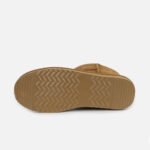 Custom cow suede shearling ankle boots for women - personalized winter footwear with adjustable materials and branding options.