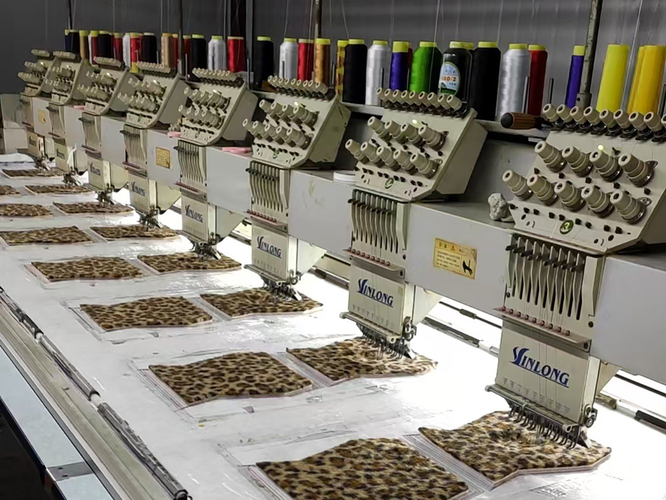 Embroidery Logo Process Work in Slipper Production