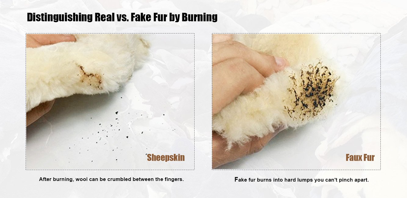 Distinguishing Real vs. Fake Fur by Burning