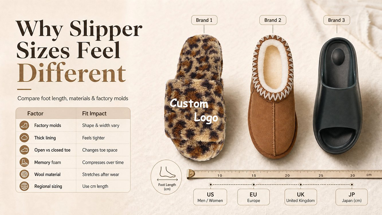 slipper size comparison