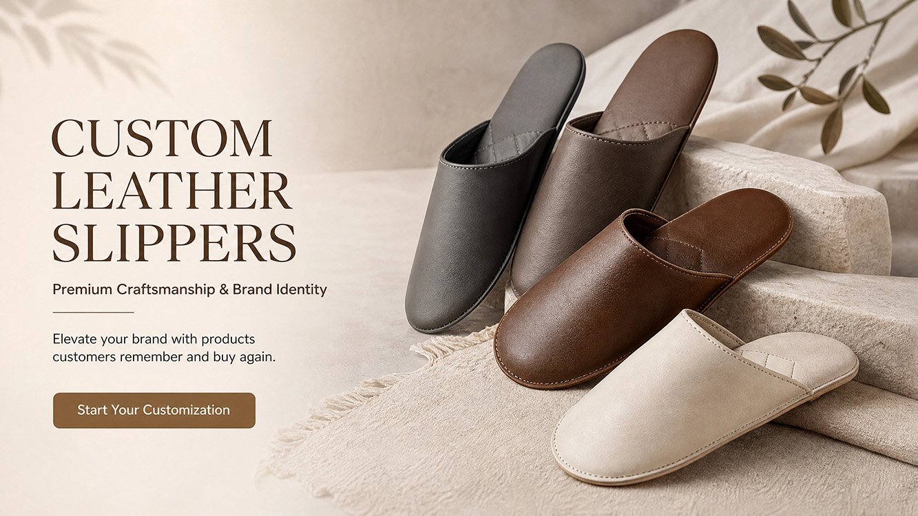 Leather slippers customization and premium craftsmanship