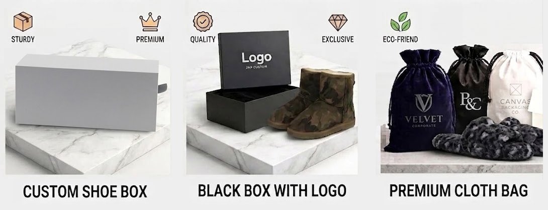 Custom‑footwear‑packaging‑comparison‑chart