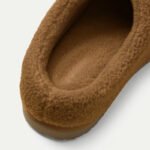 Women’s Winter Wool Mules Plush Fluffy Loafer Faux Fur Slippers