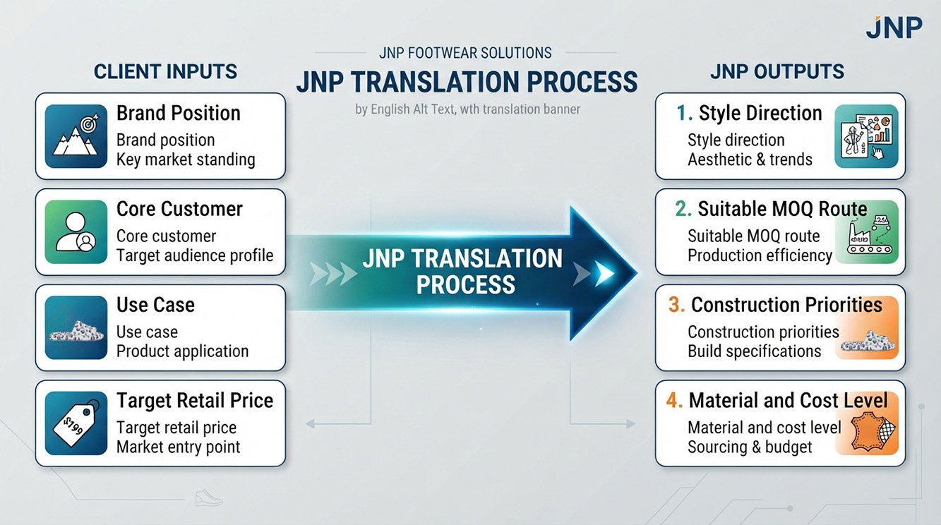 Four-brand-inputs-translated-into-footwear-style-MOQ-construction-and-material-decisions