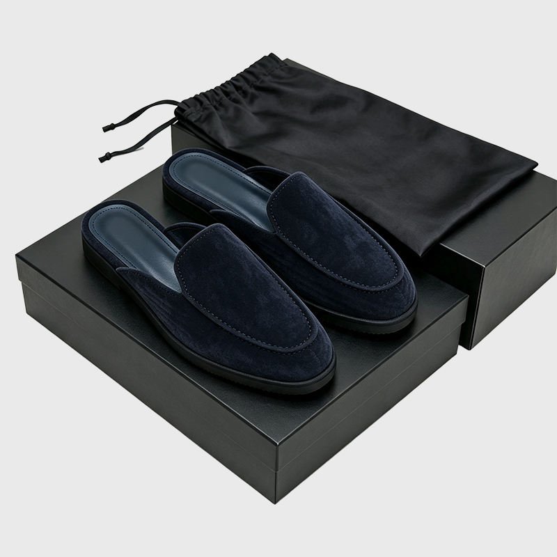 Men’s Casual Backless Loafers Mules Slippers