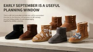 Classic low-shaft winter boot collection for private-label footwear buyers