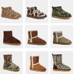 Custom Men’s Camouflage Winter Warm Faux Shearling Snow Boots