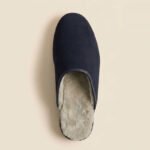 Custom Men’s Sheepskin Lined Mule Winter Slippers