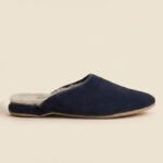 Custom Men’s Sheepskin Lined Mule Winter Slippers