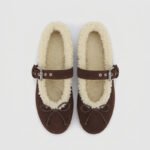 Custom Women’s Faux Genuine Shearling Ballet Ballerinas Loafers Slippers