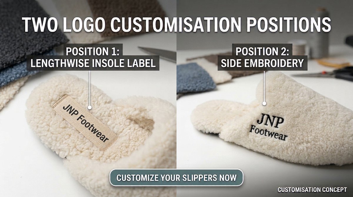 Customisation-concept-showing-a-lengthwise-insole-label-and-side-embroidery-on-wool-slippers