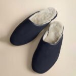 Custom Men’s Sheepskin Lined Mule Winter Slippers