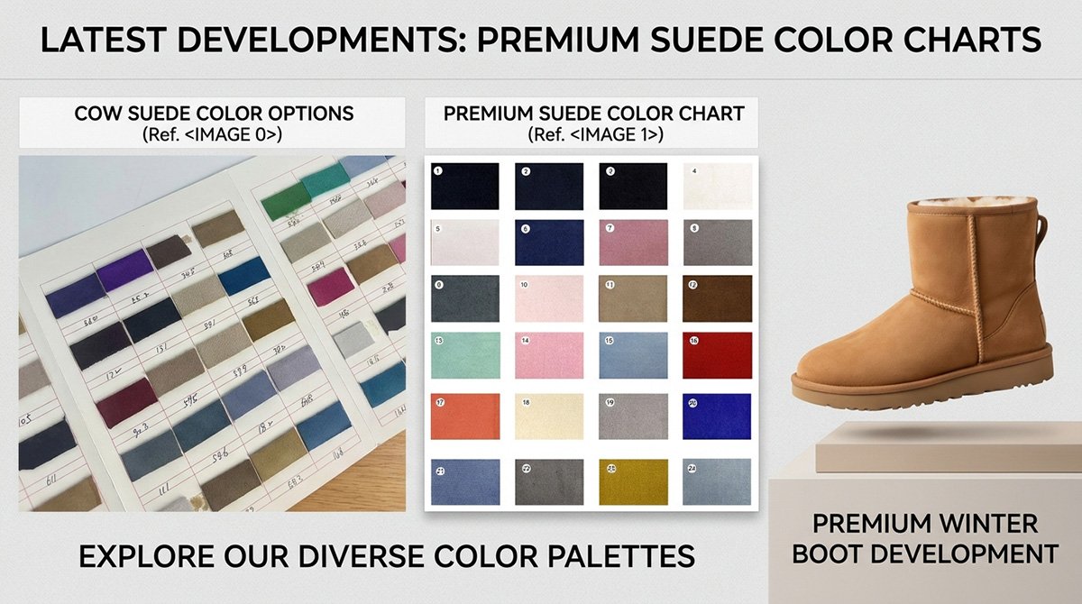 Suede-colour-swatches-in-several-available-base-colours-for-winter-boot-development